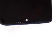 Pantalla dual sim ips lcd negra con marco azul y carcasa frontal para Xiaomi Redmi Note 8 pro (m1906g7)